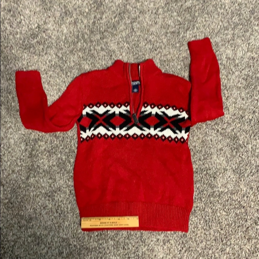 Red boys sweater